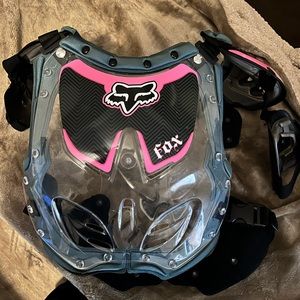 Fox motor-cross chest plate pink